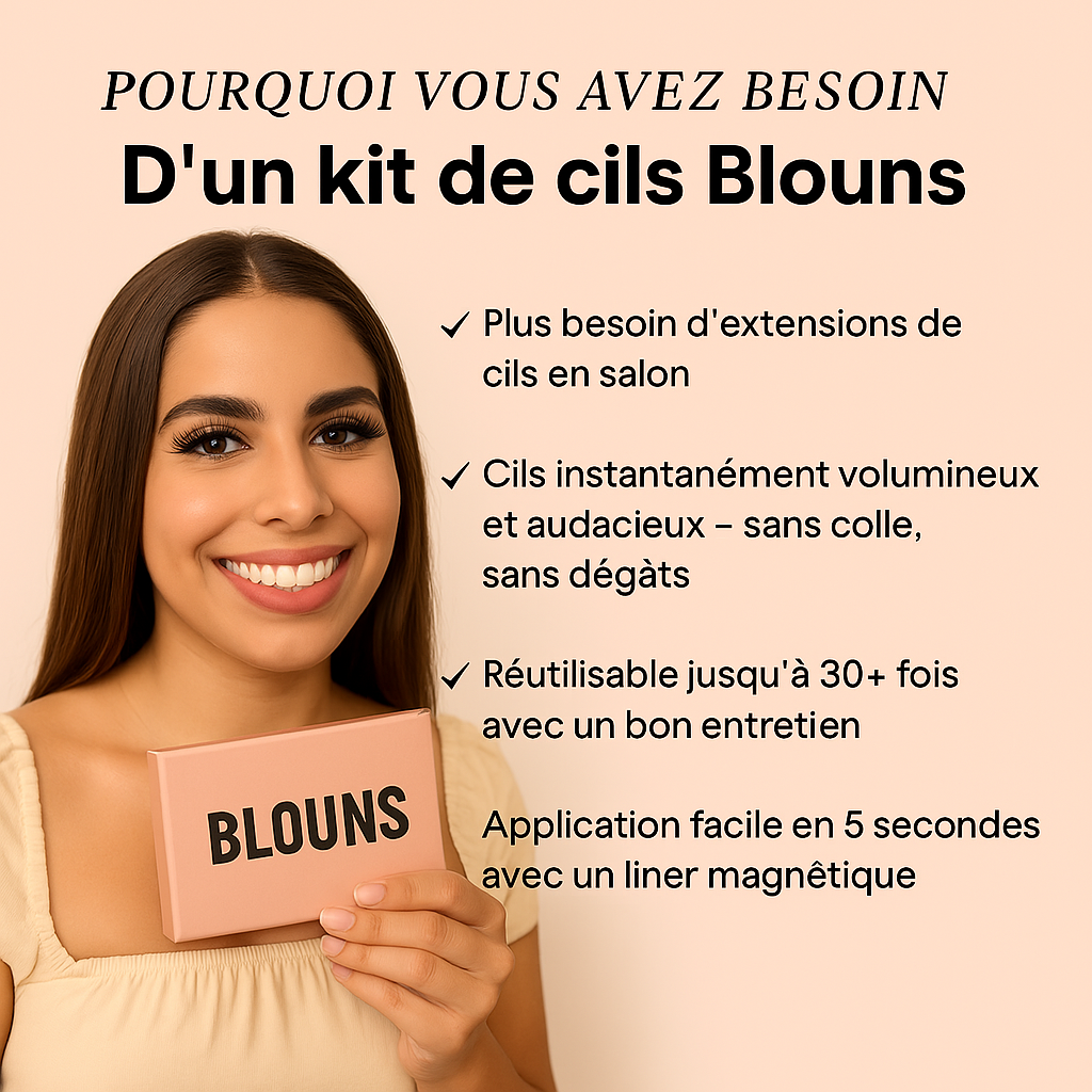 Blouns™ Kit Faux Cils Magnétiques
