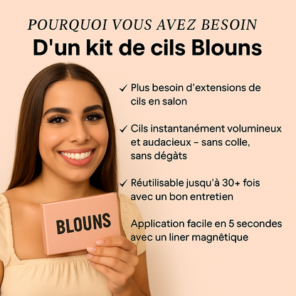 Blouns™ Kit Faux Cils Magnétiques
